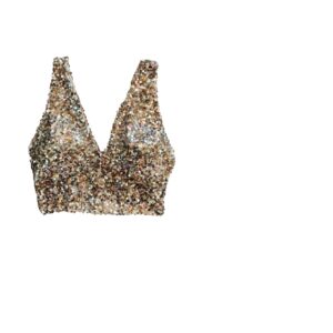 Top Paillettes Champagne