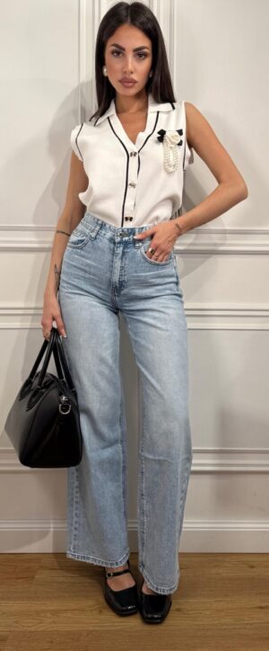 Maglia/Smanicato/Pull Coco Bianco