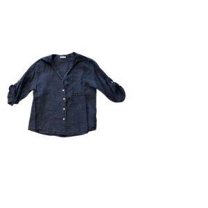 Camicia Lino Porto Blu Notte