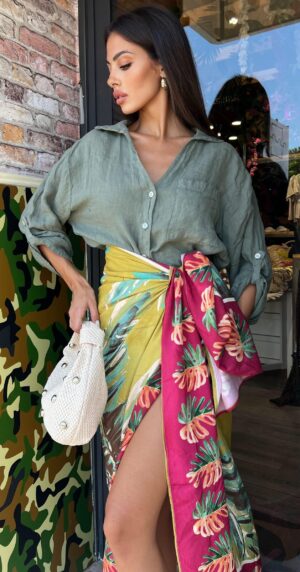 Camicia Elysea Verde Militare