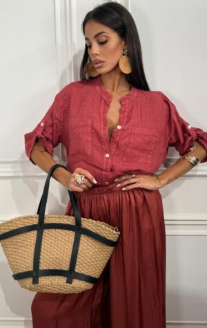 Camicia Line Corallo