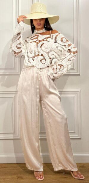 Pantalone Satin Light Champagne 18€</br> <b>DISPONIBILE IN STORE!</b>