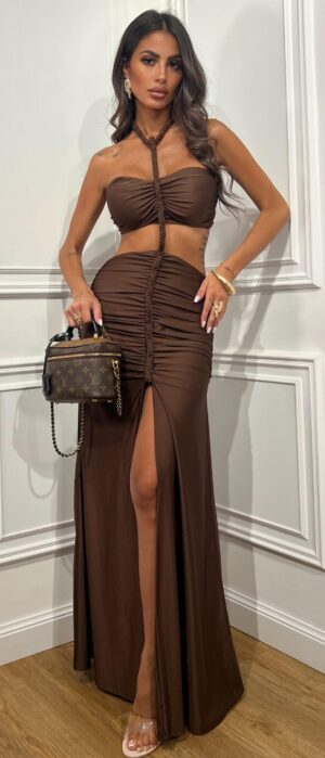 Vestito Corda Marrone