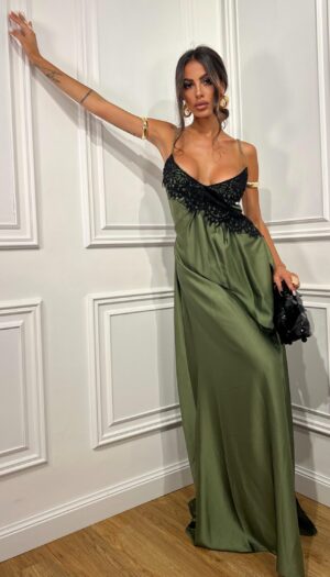Vestito Midnight Verde Militare