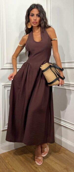 Vestito Amalfi Marrone
