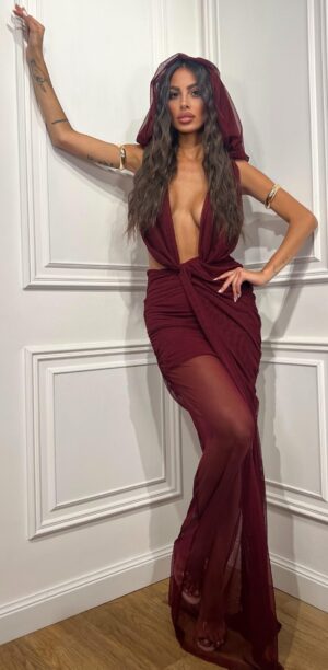 Vestito Sherazam Bordeaux