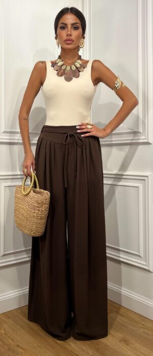 Pantalone Tanzania Marrone