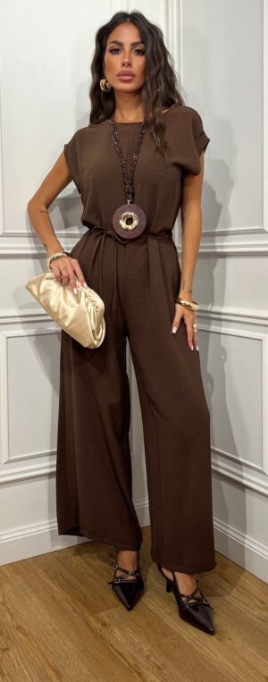 Jumpsuit Asia Marrone